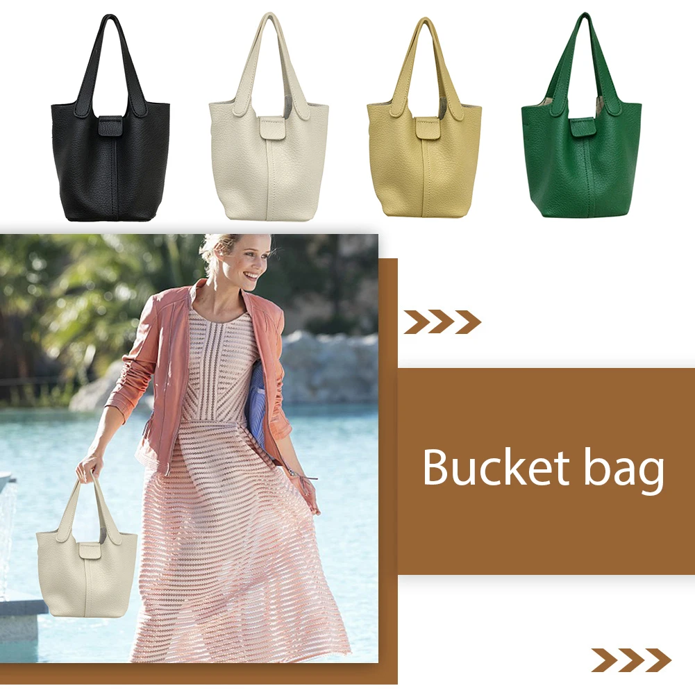 

Soft Leather Crossbody Bag for Women Designer Summer Solid Color Shoulder Messenger Bucket Handbag Mini Crossbody Handbags