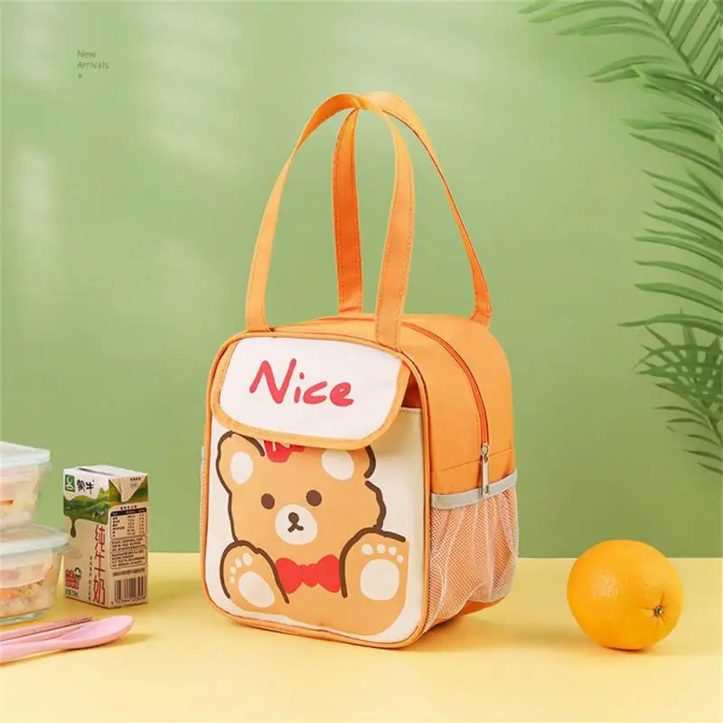 

High-value Cute Meal Bag New Bento Container Convenient Fresh-keeping Handbag Kitchen Storage Gadgets Insulation Lunch Box Bag
