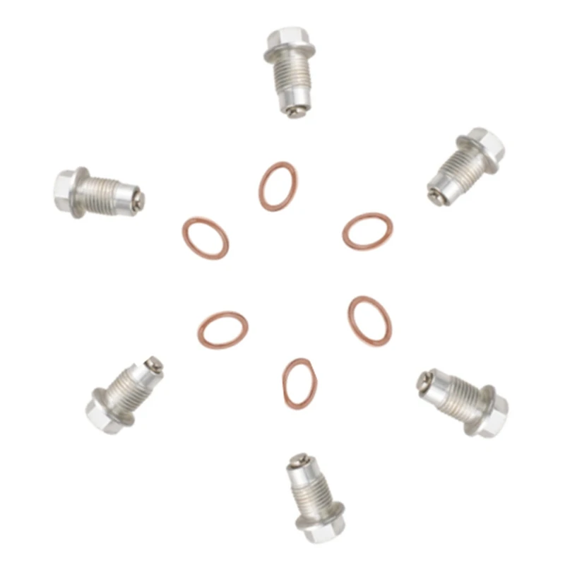 6 шт. M12X1.25 M14X1.5 M16X1.5 M18X1.5 Винт масляного поддона Коробка передач из нержавеющей