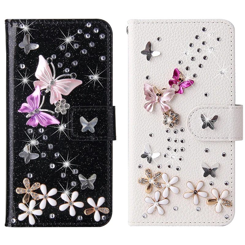 

Sparkling Shiny Leather Case For Huawei P50 P40 P30 P20 P10 Lite P smart 2019 2021 Y5 Y6 Y7 Y9 2019 2018 Honor 20 50 Pro