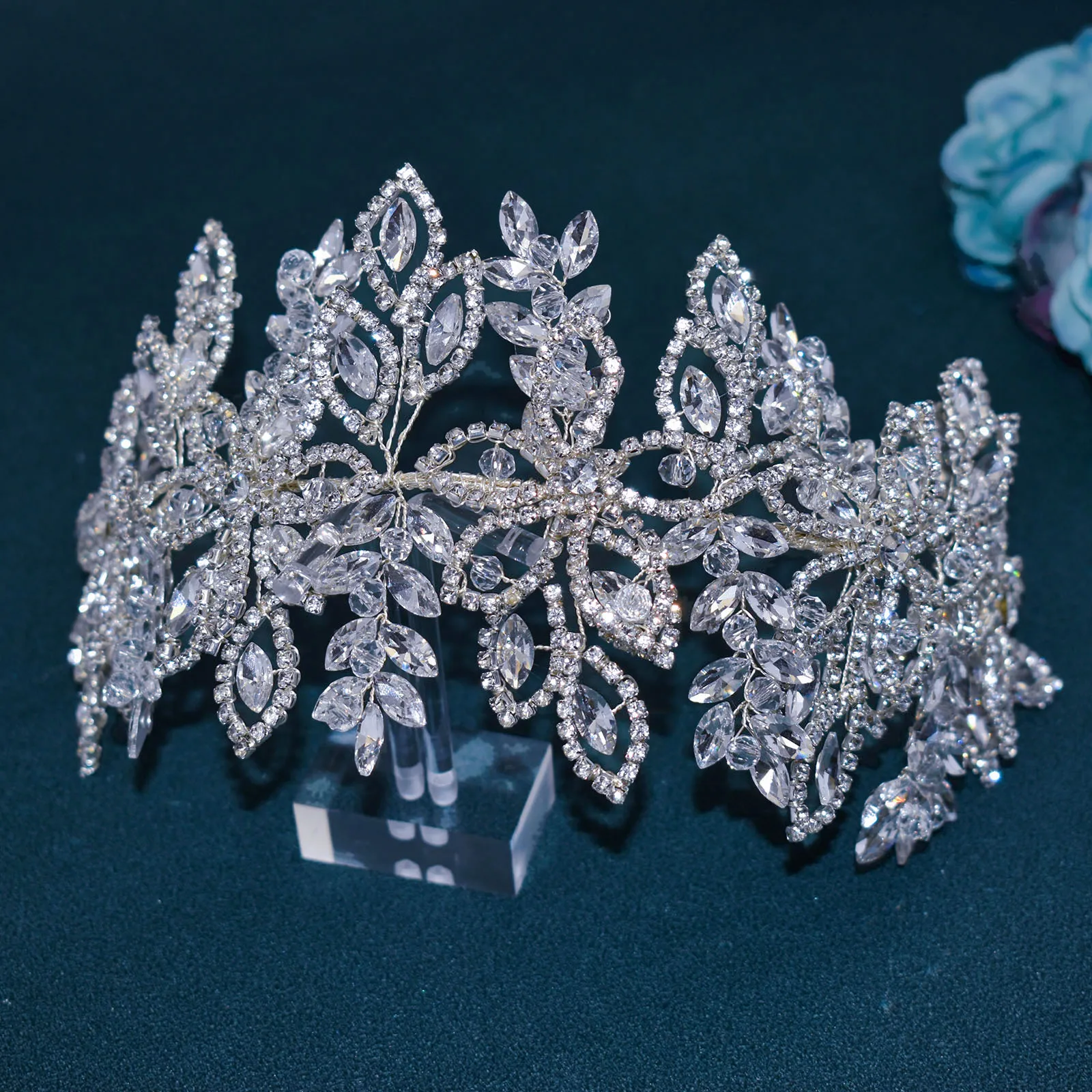 DZ087 хрустальные свадебные аксессуары для волос свадебного головного убора