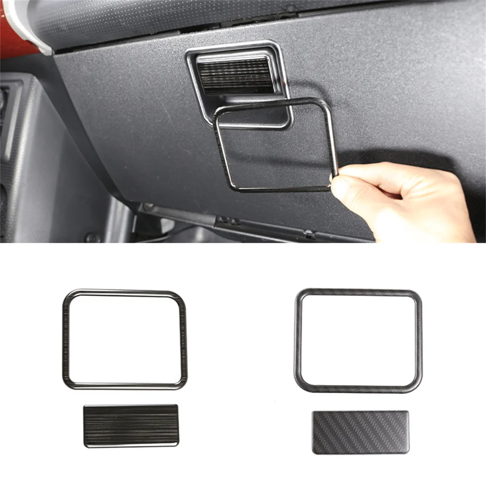 

Steel Copilot Storage Box Handle Switch Panel Cover Decoration Trim Fit forToyota FJ Cruiser 2007-2021 Interior Car Accessories