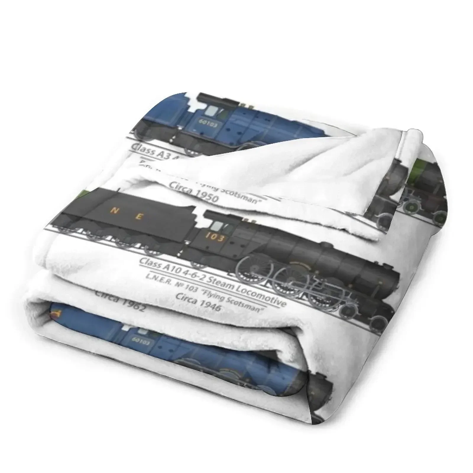 Flying Scotsman Artwork 1925-1962 Пледы Туристическая кровать Модные красивые тяжелые одеяла