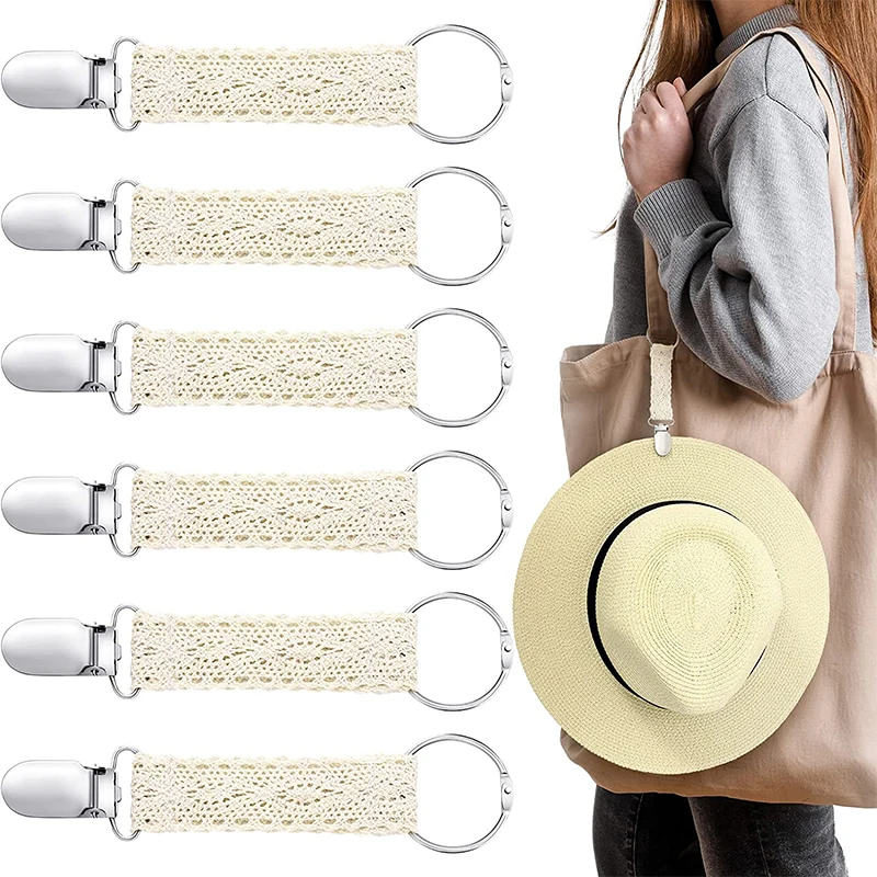 6pcs Hat Clip Durable Luggage Travel Backpack Hats Clips Portable Fixing Flat Clip Outdoor Travels Accessories