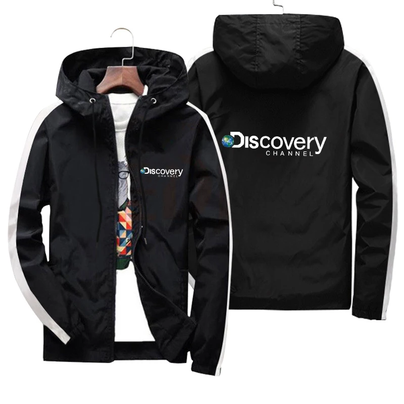 

Men's New 2023 DISCOVERY Characteristic Print Hoodie Spring and Autumn Leisure Fashion Sports Sravel Jacket 7xl Large Clothing
