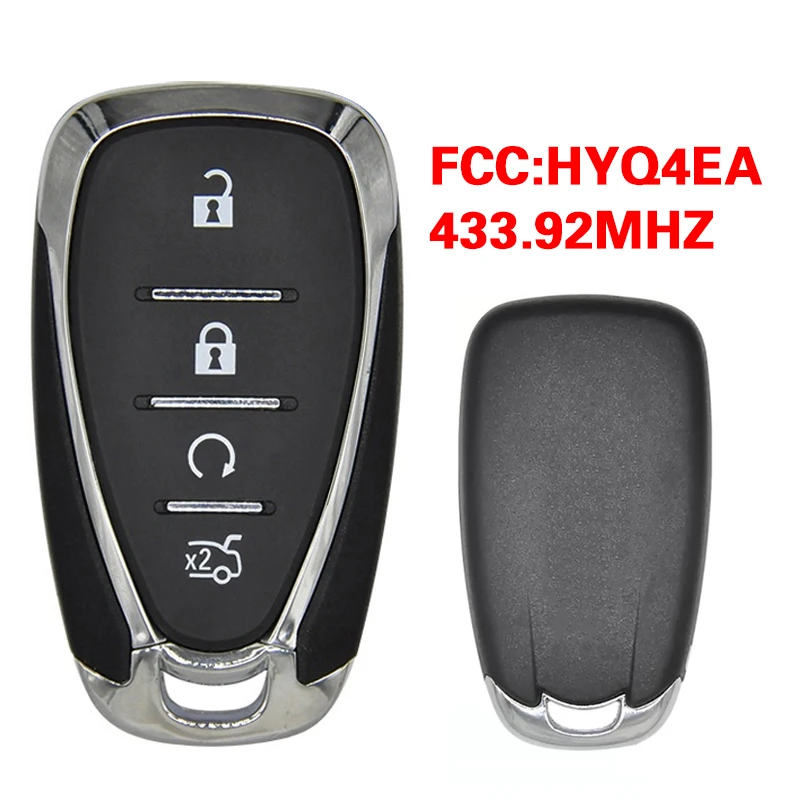 Смарт-ключ CN014112 с 4 кнопками, 433,92 МГц, PCF7937E, FCC ID HYQ4EA 1551A-4EA P/N 13589148 F Смарт-ключ CN014112 с 4 кнопками, 433,92 МГц, PCF7937E, FCC ID HYQ4EA 1551A-4EA P/N 13589148 F