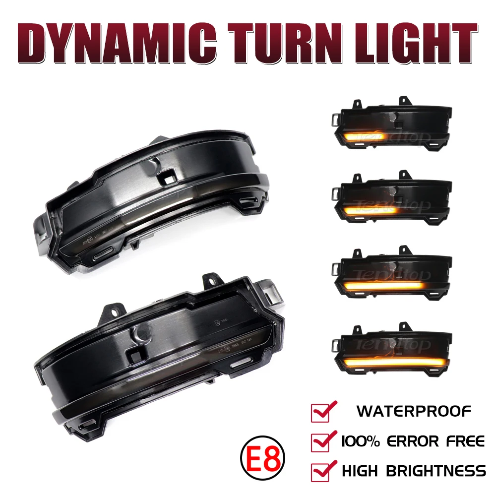 Светодиодные динамические указатели поворота зеркала заднего вида для