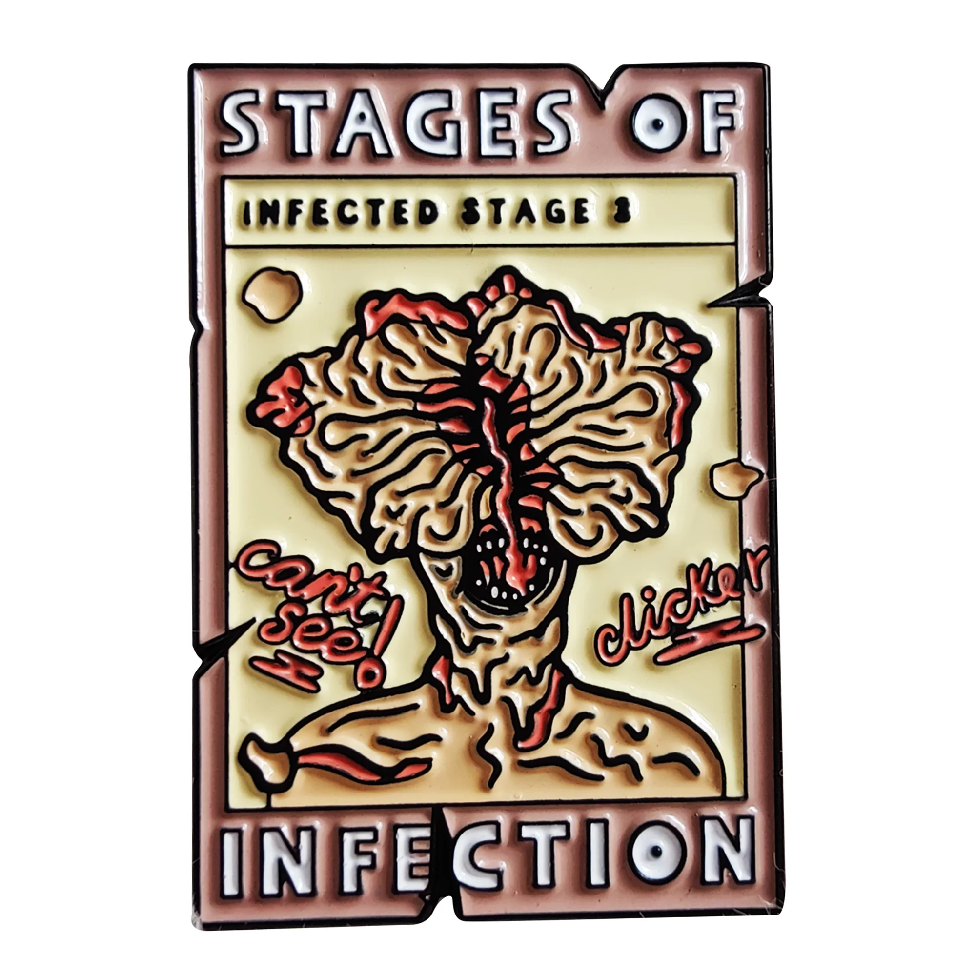 Эмалированная брошь на лацкан пиджака цвет в ассортименте