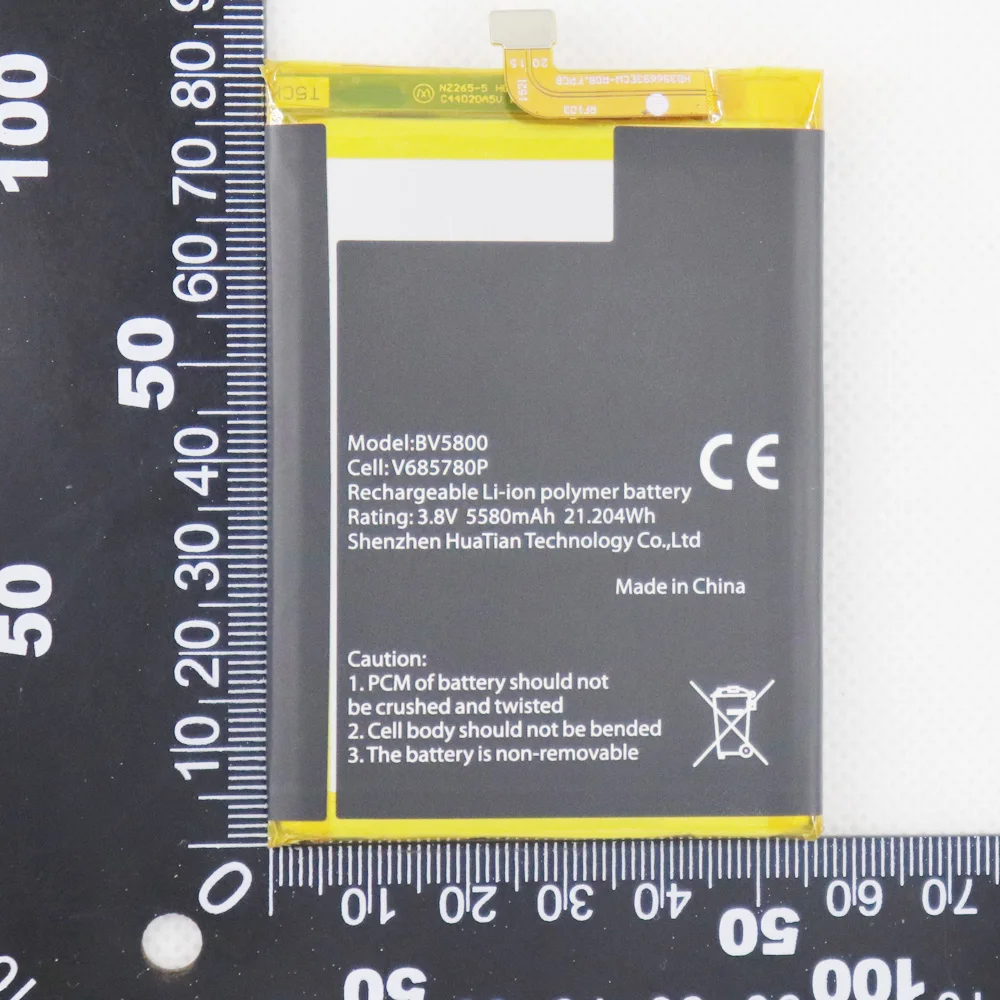 

5 шт. 10 шт. 20 шт. 5580 мАч BV5800 Аккумулятор для Blackview BV 5800 / BV5800 Pro V685780P