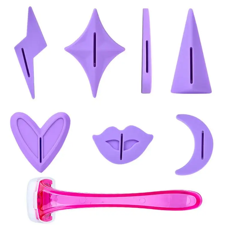 

Trimmer Set Bikini Private Parts Pubic Hair Trimming Hair Removal Shaving Apparatus Plastic Template Razor