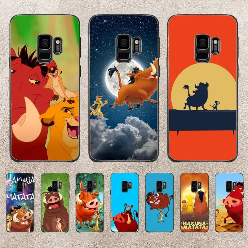 

The Lion King Pumbaa Phone Case For Samsung Note 8 9 10 20 Case For Note10Pro 10lite 20ultra M20 M31 Funda Case