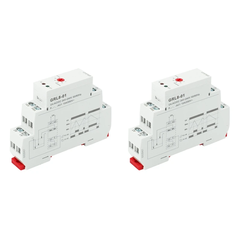 

2X GRL8 Water Level Controller Liquid Relay 10A AC DC 24V 220V Wide Range Voltage Water Pump Relay,GRL8-01
