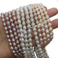 aaa grade rice shape small bead natural freshwater pearl 5mm punch loose beads for jewelry making diy necklace earrings beads