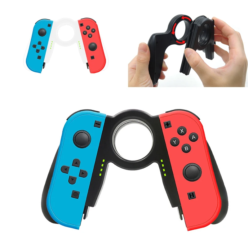 Controller Left & Right Charging Grip V-Shaped Wireless Game Handle Compatible for Nintendo Switch Joy-con,Charge While Play