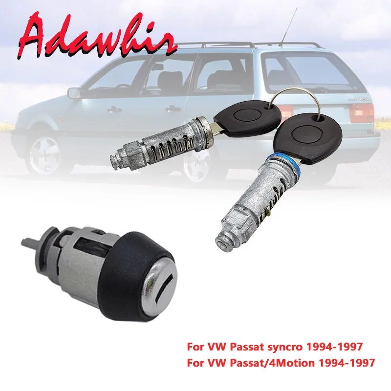 

Новый для 1994-1996 Volkswagen Passat B4 левый и правый сердцевина дверного замка зажигания замок для тихих перемещений комплект 3A0837061B/C 3A0837062B/C 357905855B