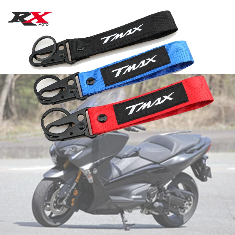 

For YAMAHA TMAX 500 560 530 SX DX Universal All Year TOP Quality Motorcycle Embroidery Badge Key Keyring Keychain TMAX TMAX530