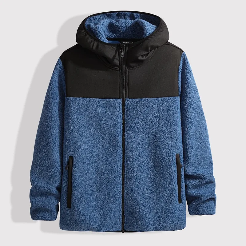 

New Arrival Fashion Suepr Large Winter Thick Young Men's Hooded Plush Jacket Plus Size XL 2XL 3XL 4XL 5XL 6XL 7XL 8XL