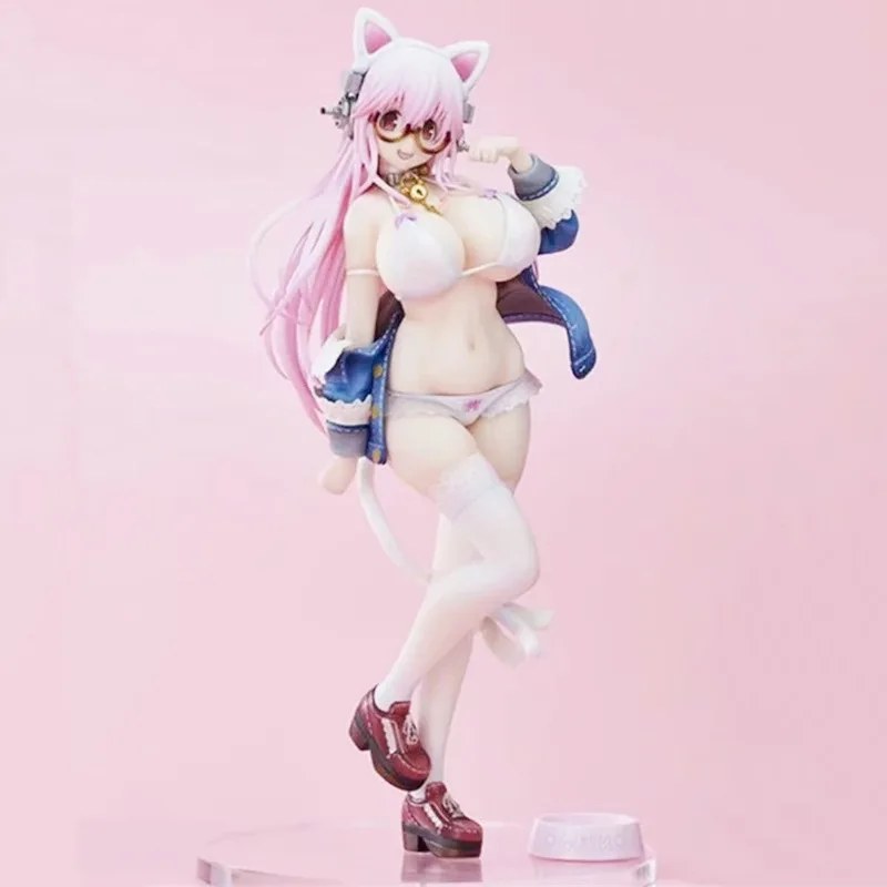 

27CM NEW Japanese sexy anime figure super sonico Swimwear action figure collectible doll model toys for Gift
