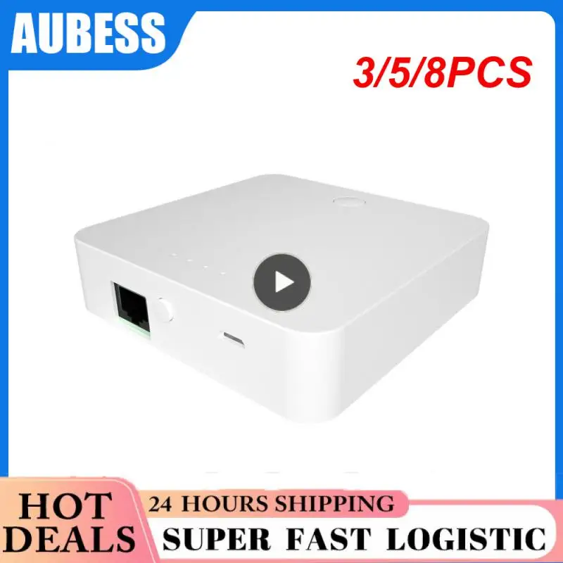 

3/5/8PCS Zigbee 3.0 Lan Gateway Smart Home Smart Hub Bridge Multifunction Wired Gateway Bridge One-key Networking
