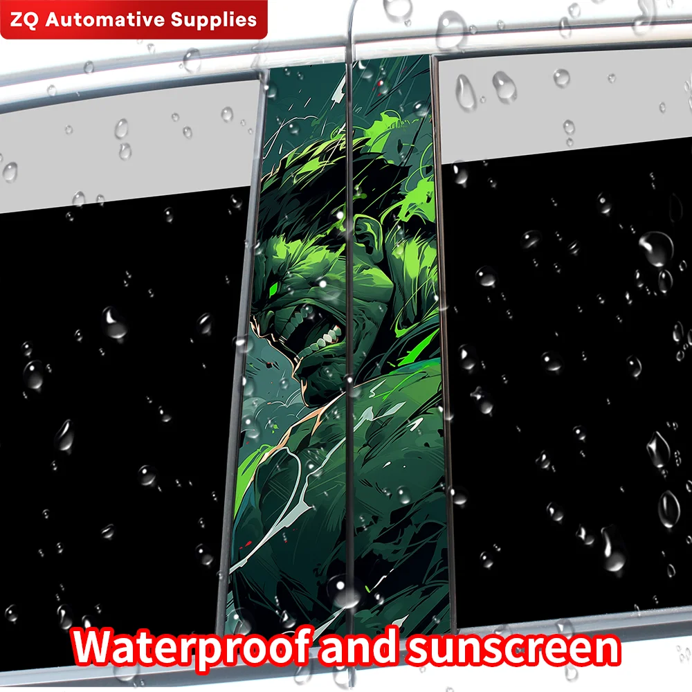 Автомобильные наклейки Hulk авто B-столб водонепроницаемые декоративные покрытия