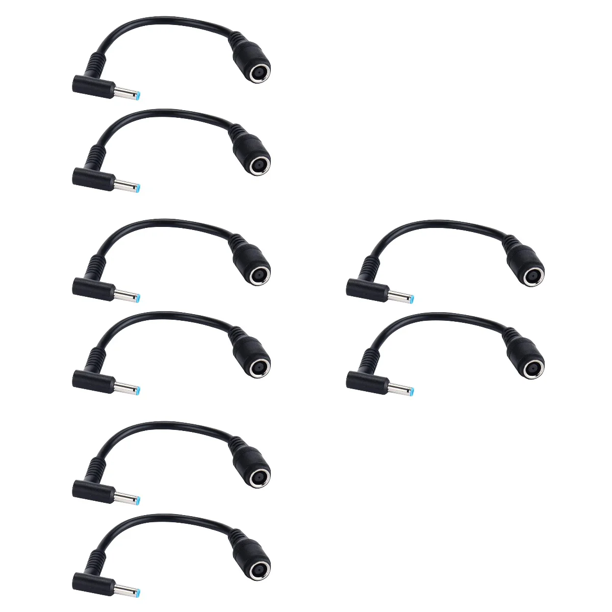 

8 pcs Power Adapter Cable Compatible Line Adapter Power Supply Plug Cable Computer Laptop Conversion Line