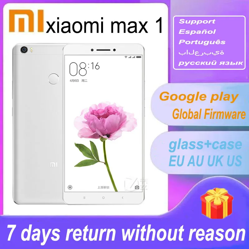 

Смартфон Xiaomi MAX 1, 3 + 64 ГБ, 4850 мАч, сканер отпечатка пальца
