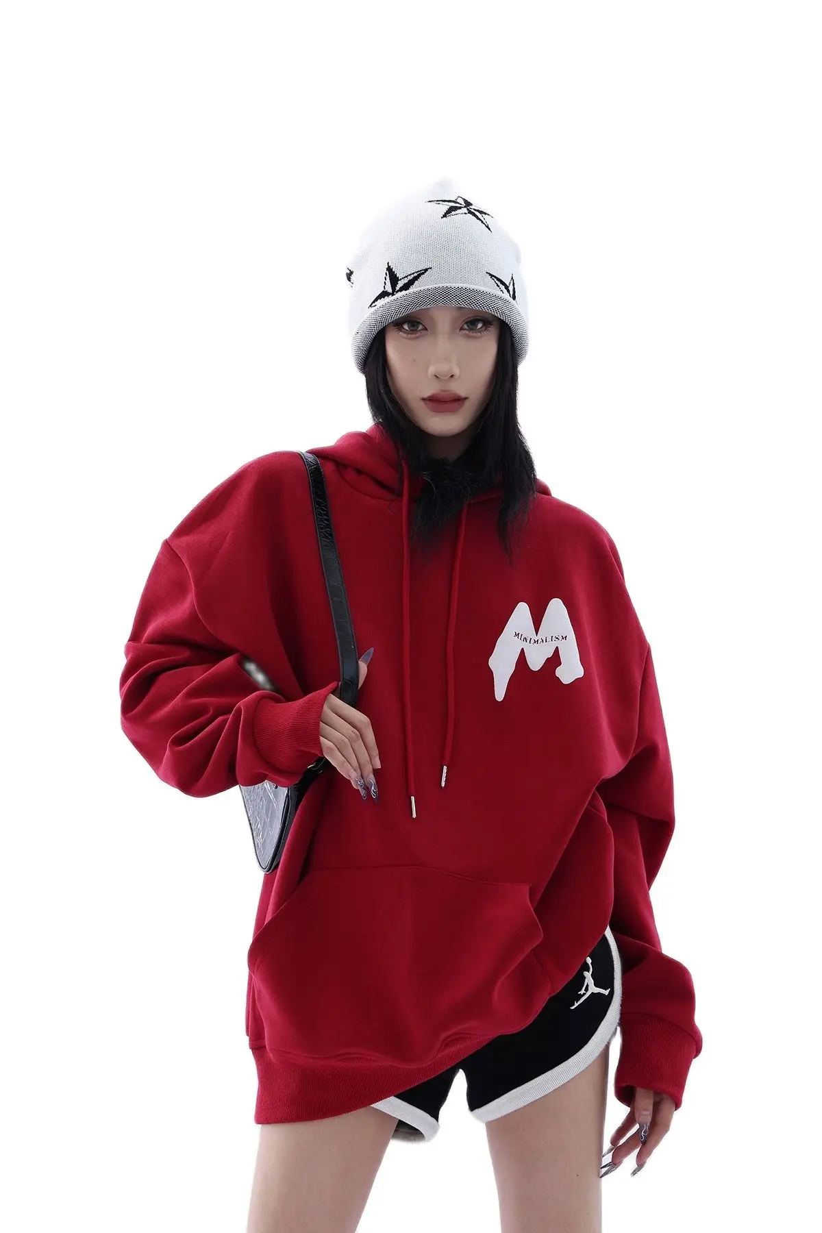 

2022 Design Sense M Foam Letter Hooded Sweatshirt Women's Early Autumn New Loose Fashion Brand Hoodie Sweet Cool Free Shipping
