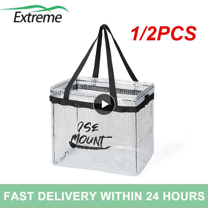 

1/2PCS Outdoor Camping Meal Bag Large Storage Lamp Tableware Bag Camping Tool Picnic Camp Travel Bag Camping Camping Storage Bag