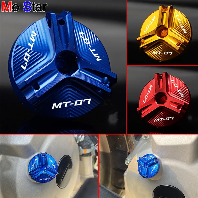 

MT-07 Motorcycle CNC Engine oil filler cap protection accessories For YAMAHA MT07 MT-07 FZ07 MT 07 TRACER 2014-2023 2022 2021