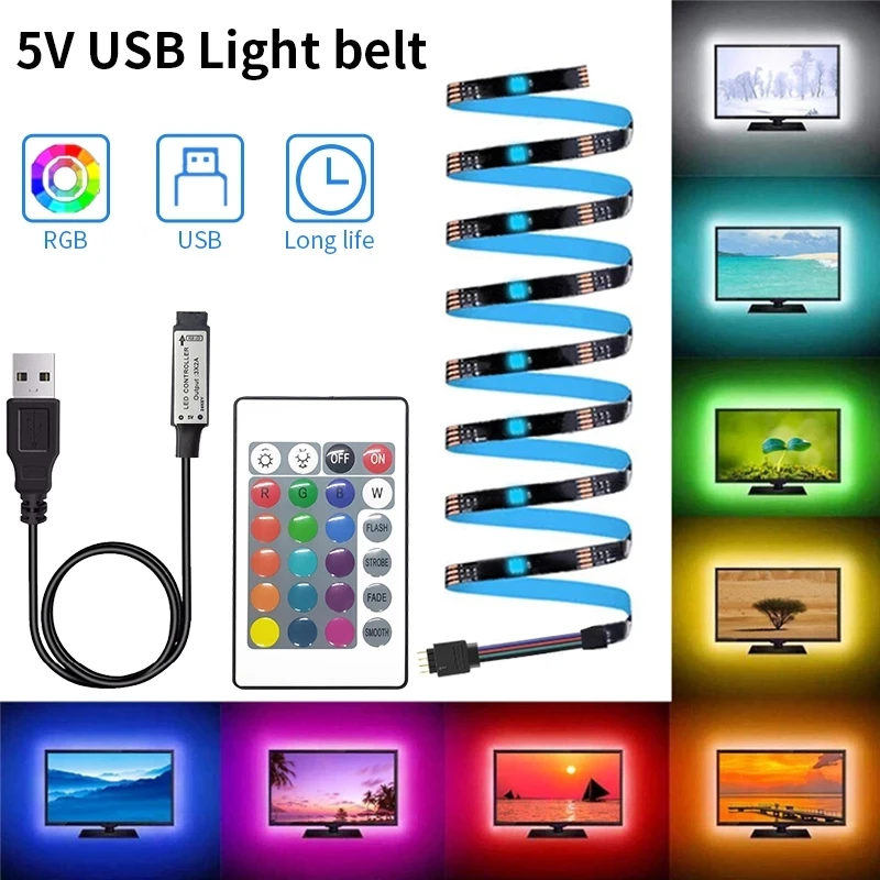 LED Strip Lights Led Television RGB 5050 Bluetooth Infrared 
