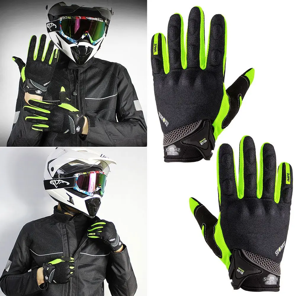 Mountain Biking ATV Scooter Racing Anti-drop Breathable Touch Screen Full Finger Mittens Motorcycle Riding Gloves