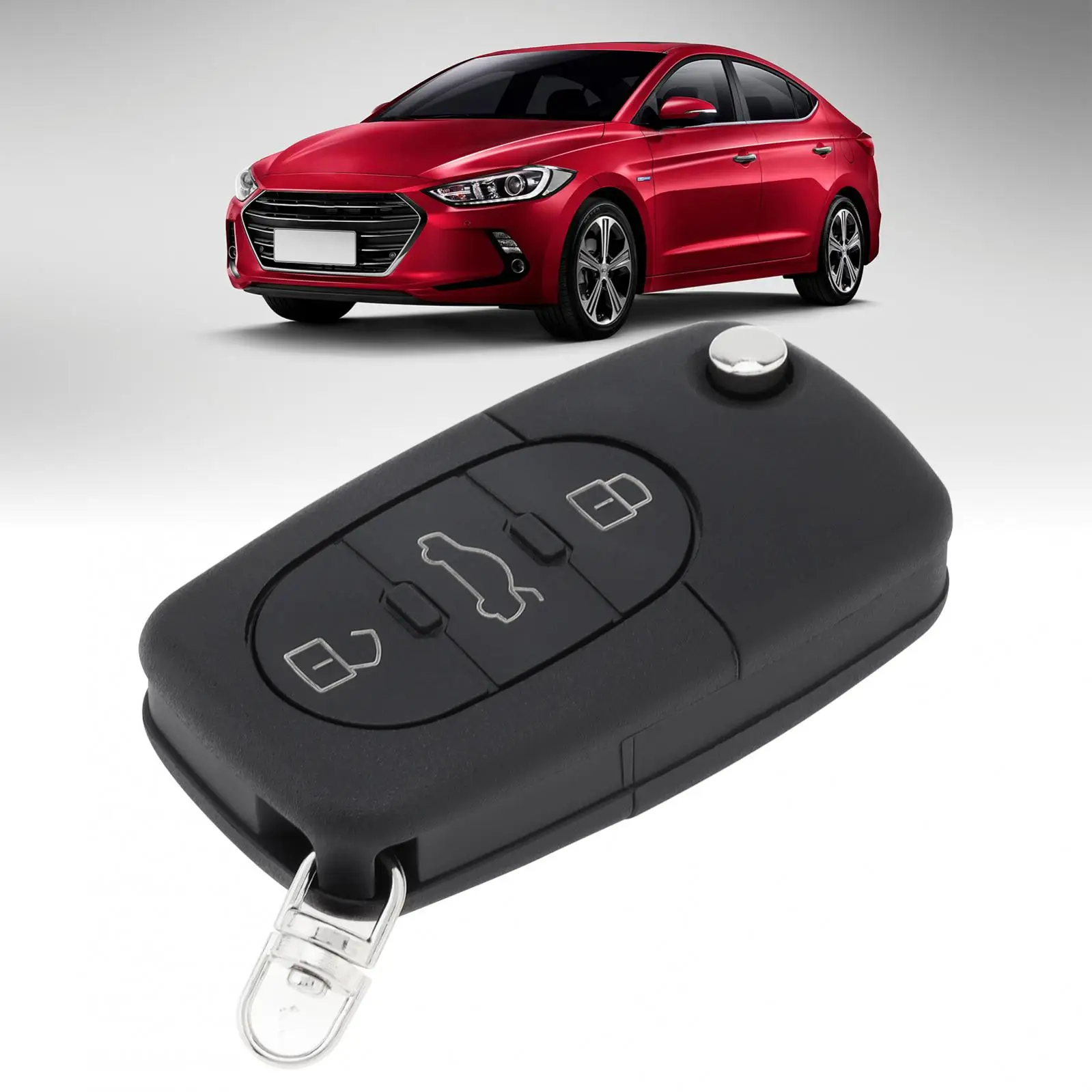 

3-кнопочный складной чехол для дистанционного ключа с лезвием HAA, подходит для Audi A2 A3 A4 A6 A8 TT, сменный чехол для автомобильного чехла