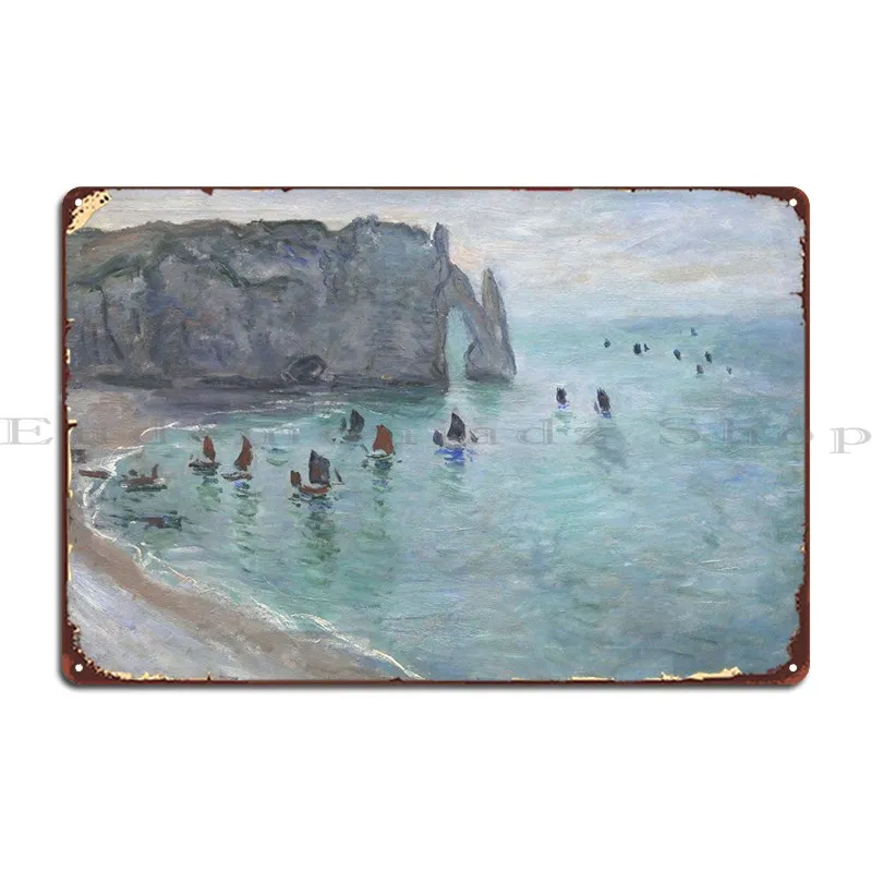 

Etretat The Aval Door Fi Metal Plaque Poster Funny Cave Pub Create Classic Tin Sign Poster
