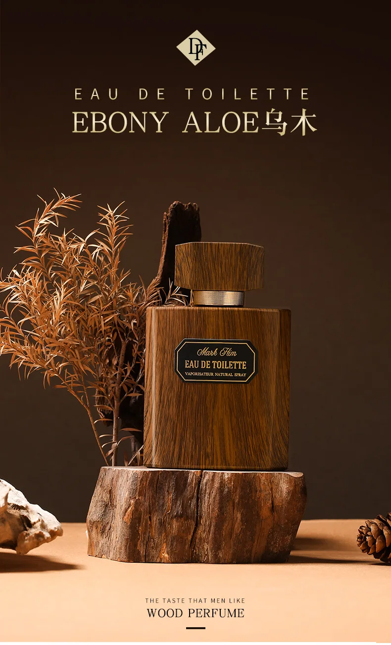 

100ml High Quality Men's Perfume Ebony Agarwood France Cologne Vietnam Perfume Lasting Fragrance Perfumes Originais Importados