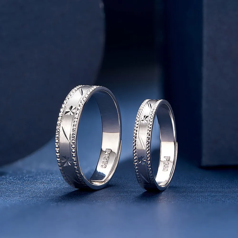 Женское кольцо на удачу из натуральной платины 950-3 4 г 1 шт.