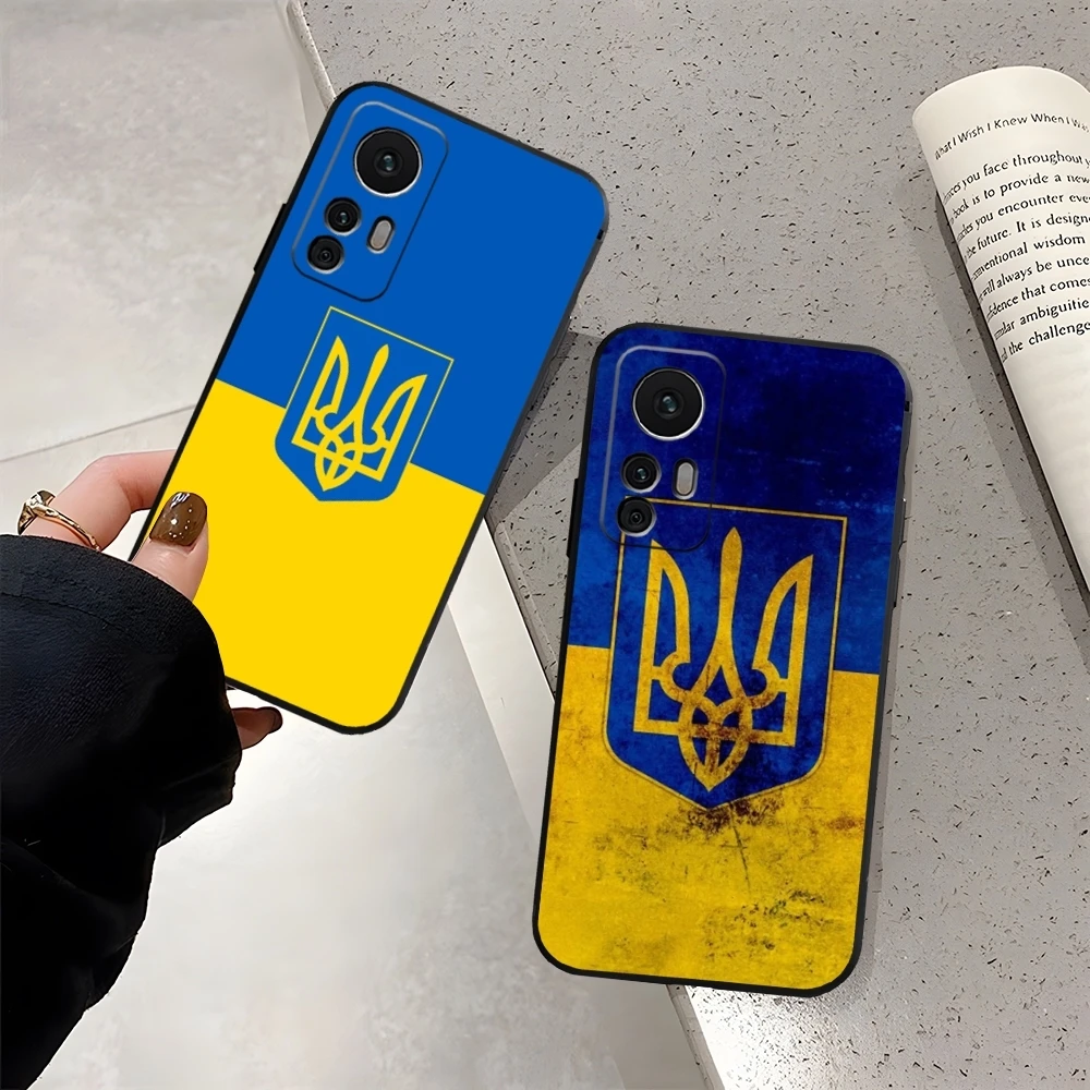 Чехол с флагом U-Ukraine для Xiaomi Redmi Note 10 13 12 Pro POCO F4 F5 X5 11T Lite Ultra Shell Cover
