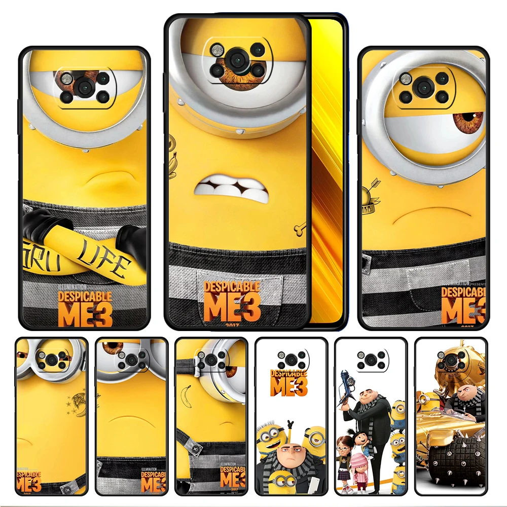 

Despicable Me Minions Case Cover for Xiaomi Poco X3 NFC X4 F1 F2 F3 Redmi Note 9s 9 8 8T 10 11S Pro Print Official Shell Cell
