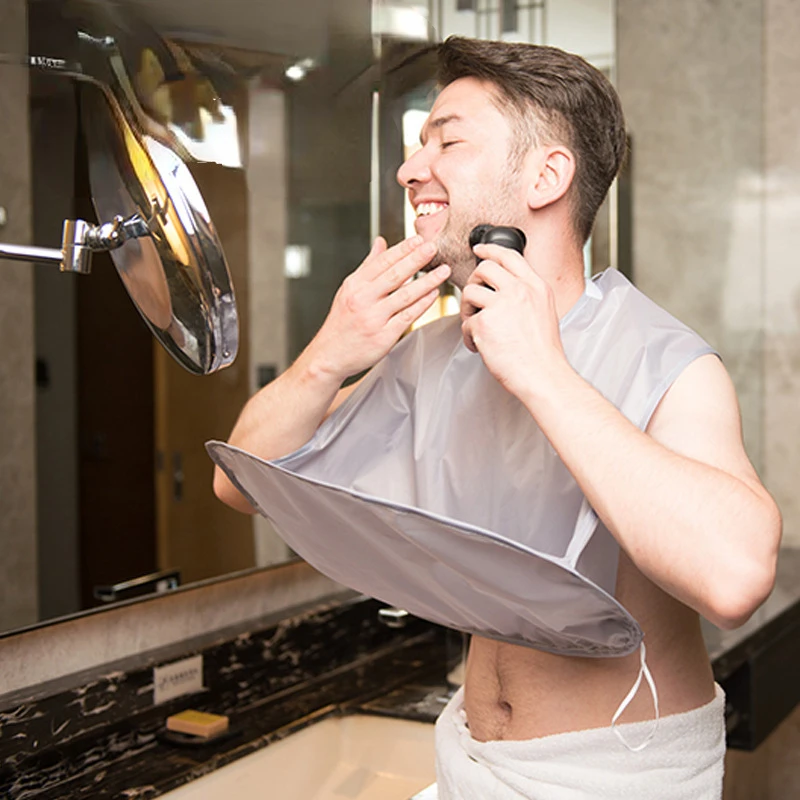 

Мужской фартук для бритья бороды, аксессуар для ванной комнаты, держатель для бритья, уход за волосами для взрослых