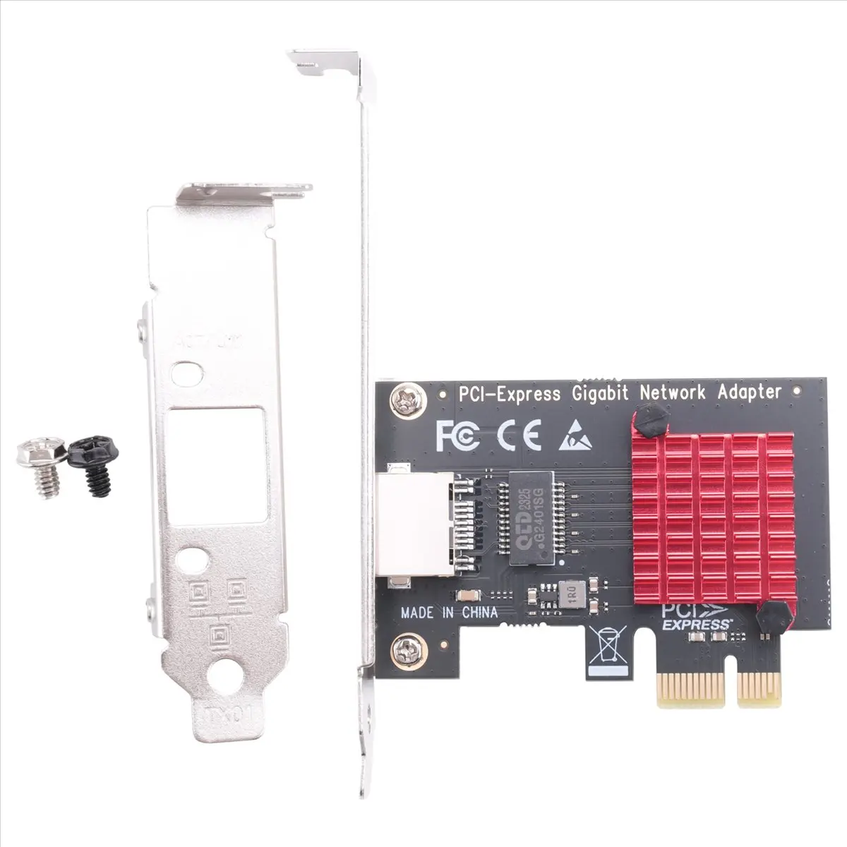 Фото 【A16I~】 Сетевая карта PCIE, гигабитная сетевая карта 10/100/1000 Мбит/с, проводная сетевая карта RJ45, сетевой адаптер PCI-E, LAN-карта №4