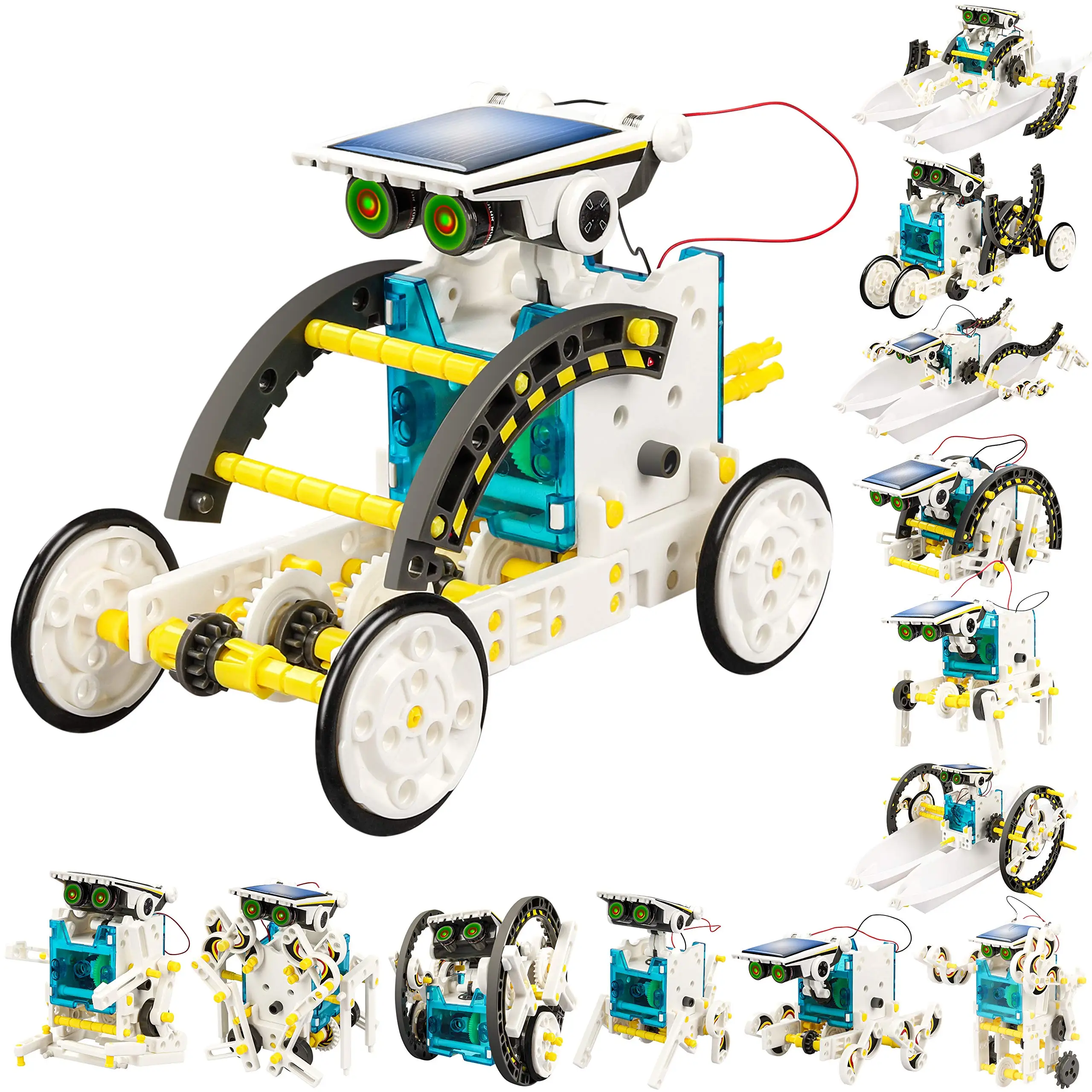 

11-in-1 Solar Power Robots Creation Toy, Educational Experiment DIY Robotics Kit, 8-12 for Boys Girls Kids Teens to Build