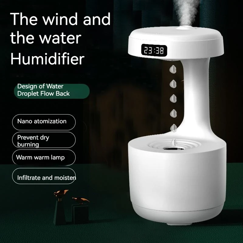 800ml Ultrasonic Atomization Anti Gravity Led Display Weightless Sprayer Creative Decorations