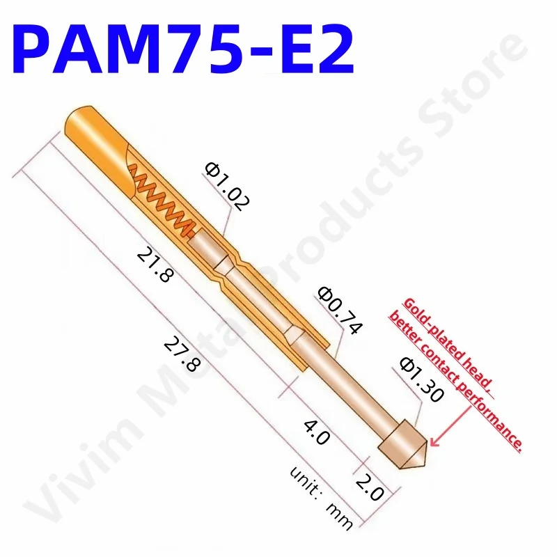 100 шт. диагностический зонд 27 8 мм диаметром 1 02 3
