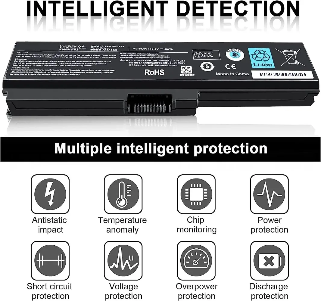 Аккумулятор для ноутбука Toshiba Satellite C655 L655 L755 C675 C675D L645 L645D L655D L675 L675D L745 L755D P745 P755