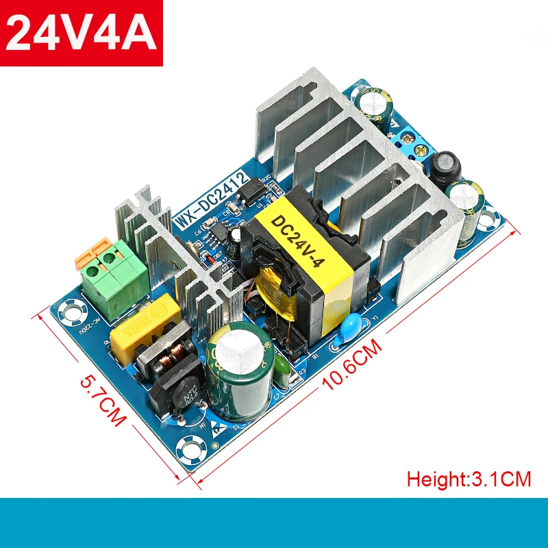 Импульсный источник питания для светодиодных ламп 100-240 В переменного тока в 24