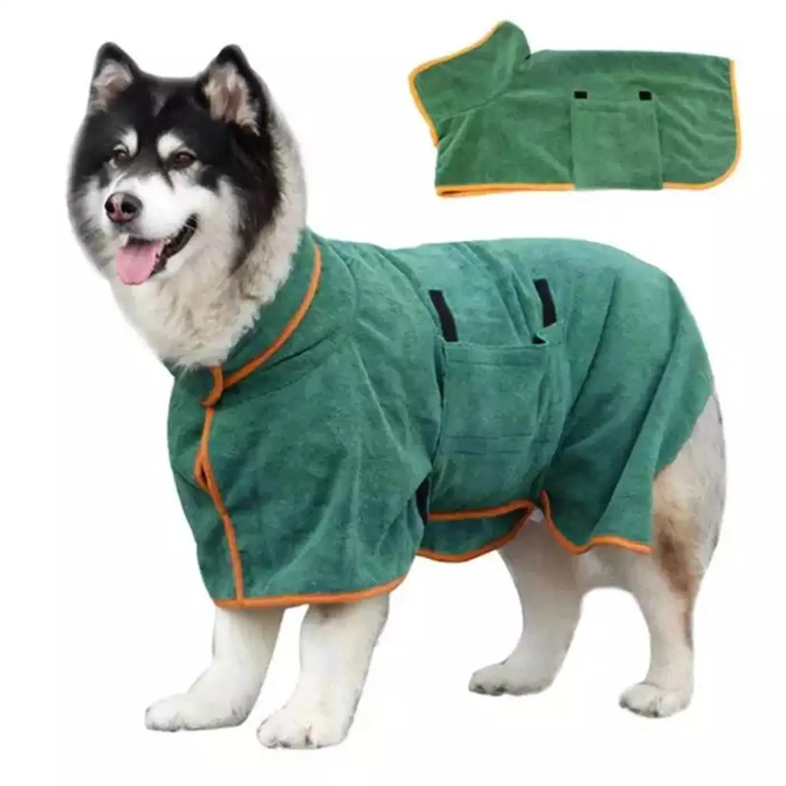 

1pc Pet Bathrobe Towel Dog Drying Coat Absorbent Microfiber Beach Towel For Large Medium Small Dogs Fast Dry Dog Accessorie M6l9