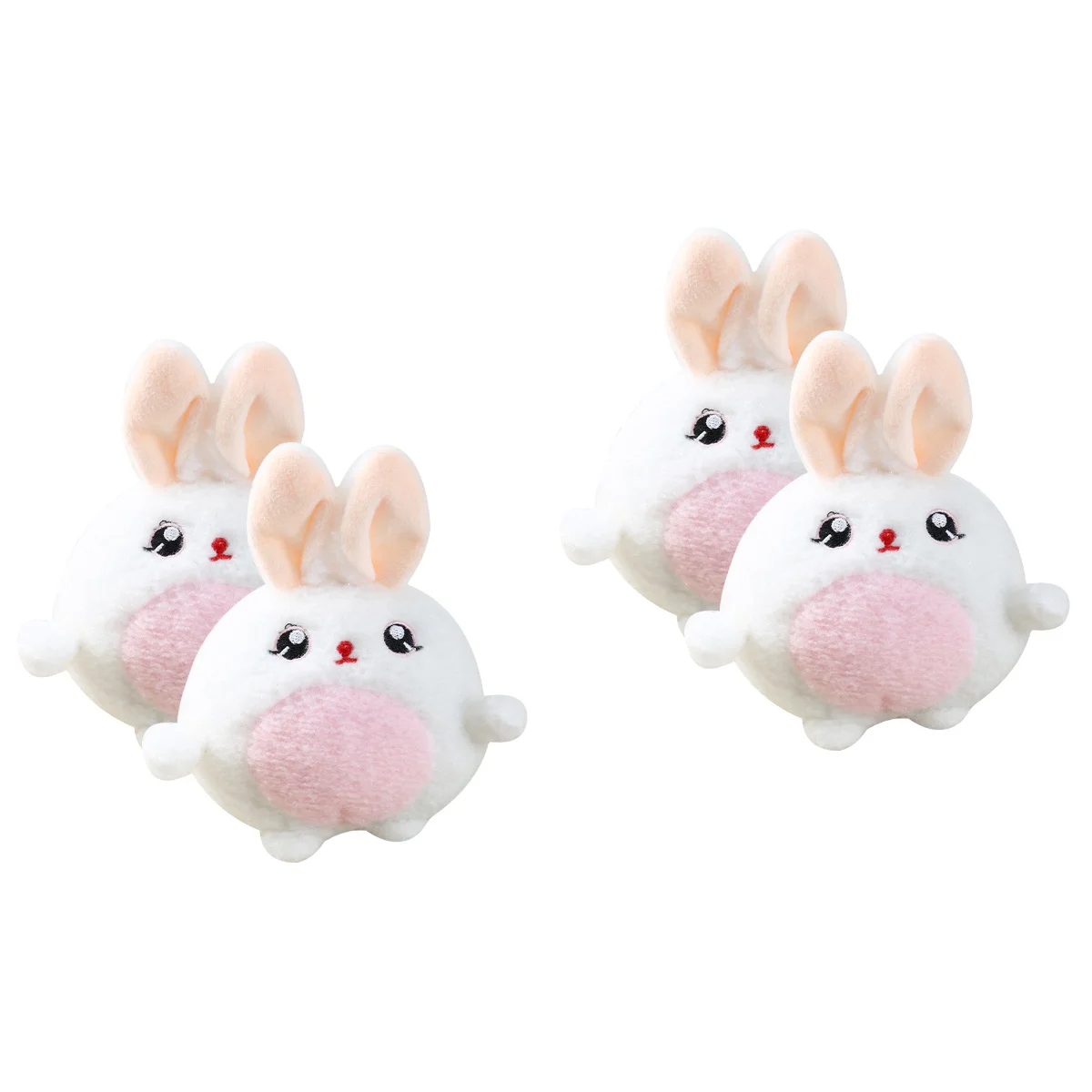 

Plush Rabbit Pendant Backpack Hanging Bunny Fluffy Keychain Chinese New Year Gifts