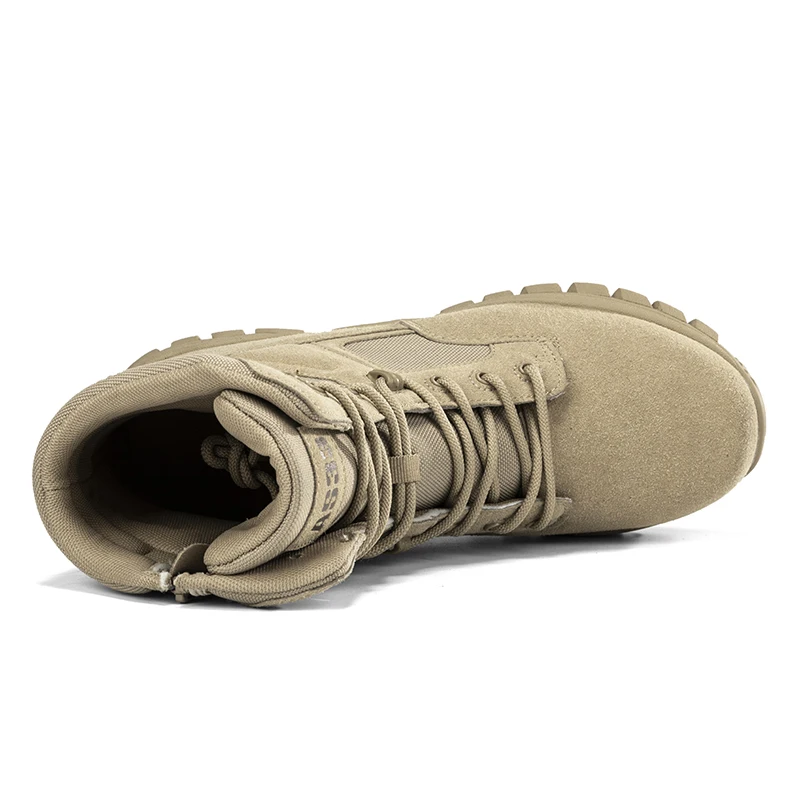 New Men's Military Leather Boots Special Forces Tactical Desert Combat Men's Boots Outdoor Ankle Boots