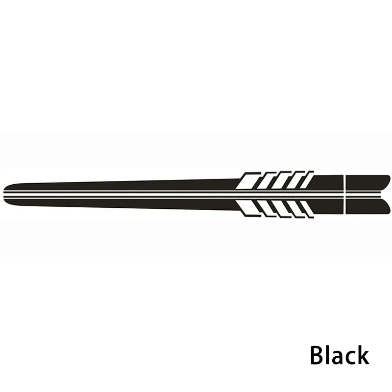 

Виниловая Наклейка В Гоночную Полоску, Водостойкая Длинная Боковая Полоса, Украшение Для Двери Автомобиля, Двусторонняя Лента