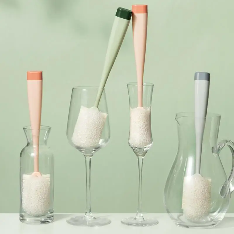 

Detachable Long Handle Sponge Brush Vertical Soft And Hard Double Brush Head Decontamination Cup Brush Thermo Cup Cleaning Brush