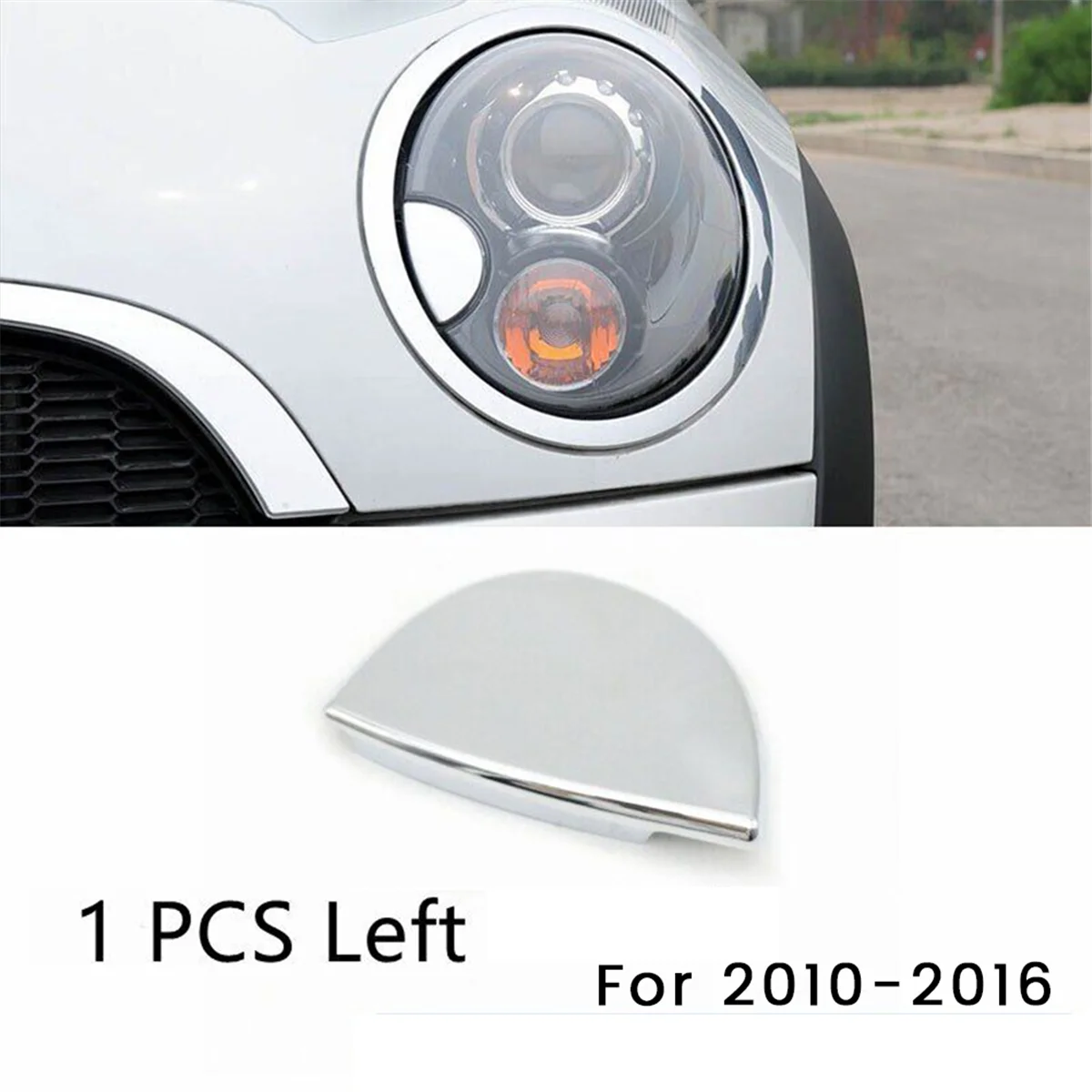 Шайба передней левой фары хромированная серебряная крышка 61679805541 для